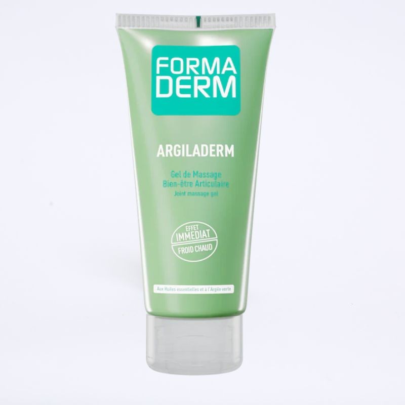 Bouteille de gel "argiladerm" en contenance 100ml, pour soulager les zones sensibles.