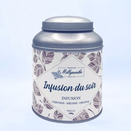 Infusion du soir - Verveine, Mélisse et orange.