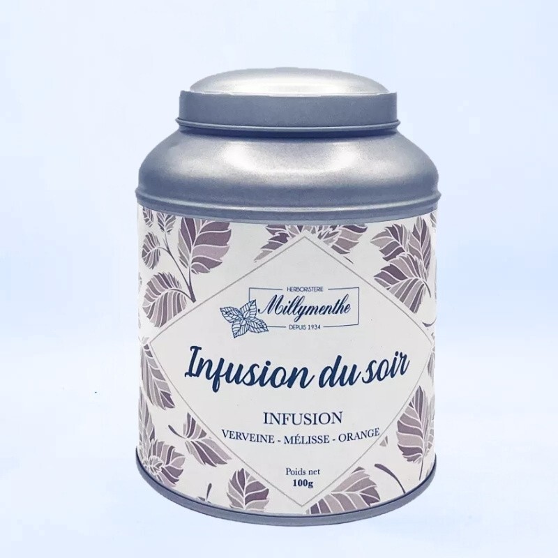 Infusion du soir - Verveine, Mélisse et orange.