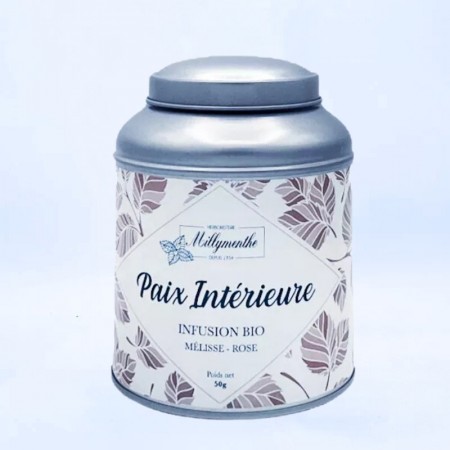 Paix intérieure - Infusion Bio aux saveurs de Mélisse et de rose.