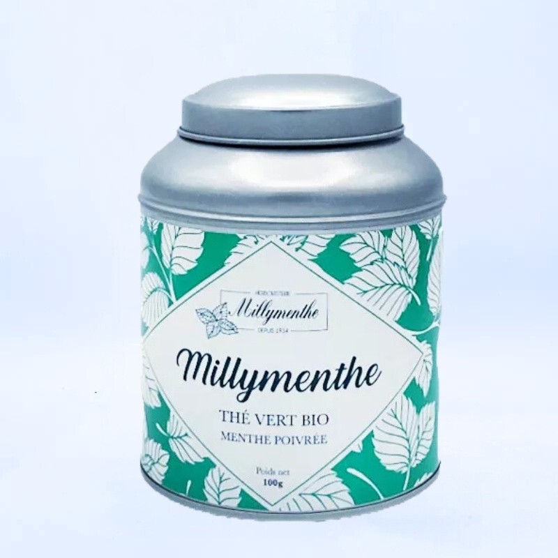 Notre spécialité - le Thé Vert Millymenthe à la menthe poivrée de Milly.